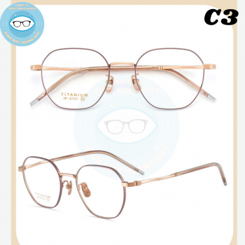 Gọng kính kim loại mã 6131